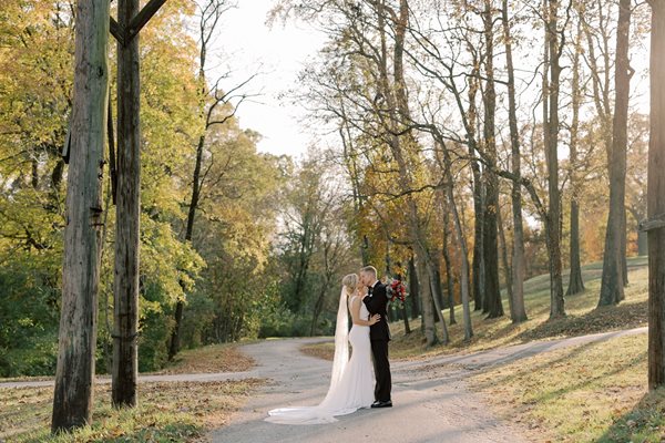 Couple under bridge